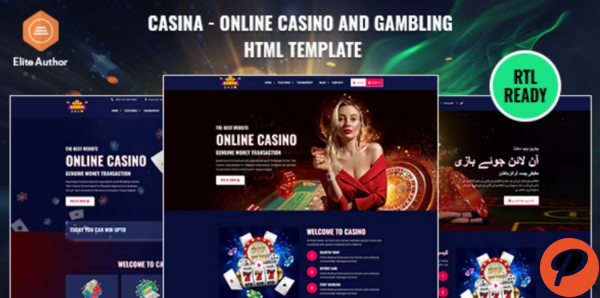 Casina Online Casino And Gambling HTML Template