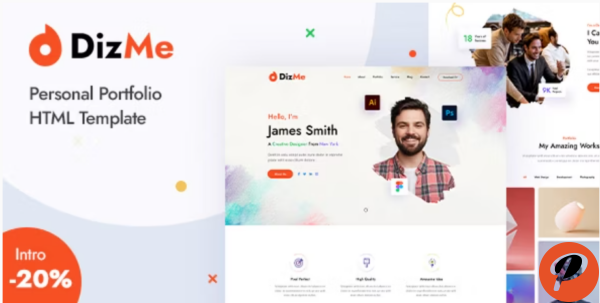 Dizme Personal Portfolio Template