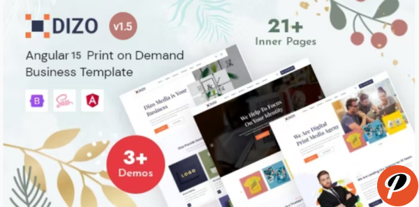 Dizo Print on Demand Business Angular 15 Template