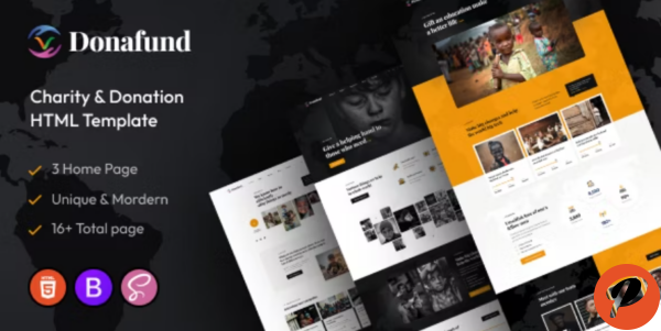 Donafund – Fundraising Charity HTML Template