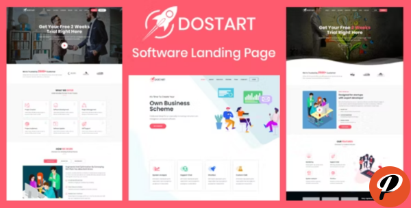 Dostart Startup Landing Page