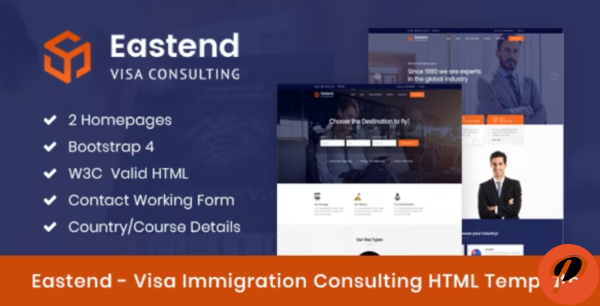 Eastend Immigration Visa Consulting HTML Template