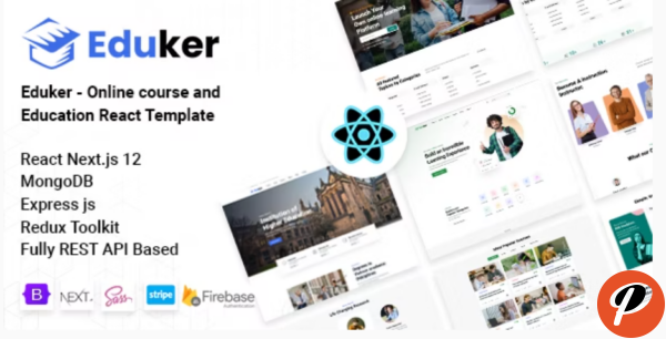 Eduker React Next JS Online Course Education Template