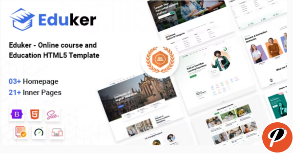 Eduker – Online Course Education HTML5 Template