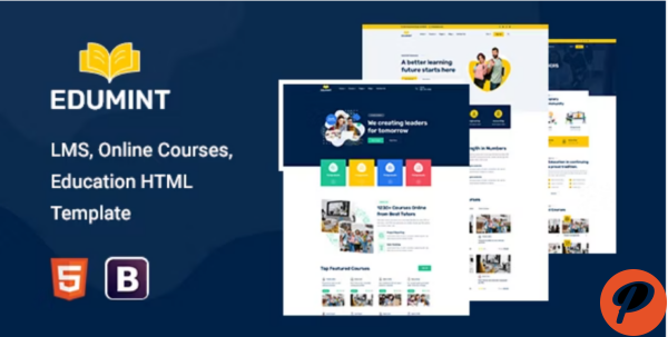 Edumint – LMS Online Courses Education HTML Template 1