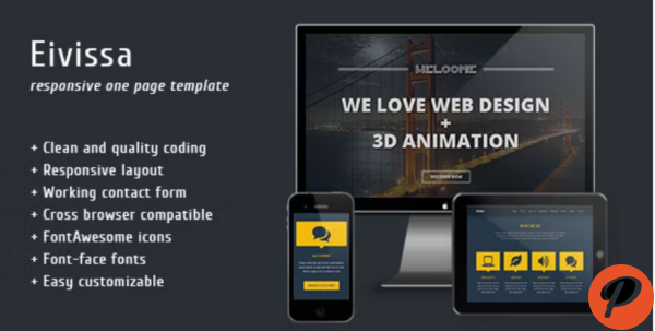 Eivissa Responsive One Page Template