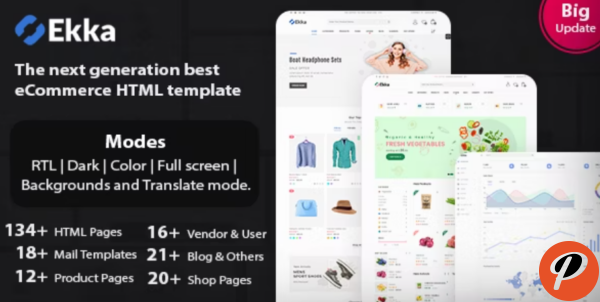 Ekka Ecommerce HTML Template Admin Dashboard