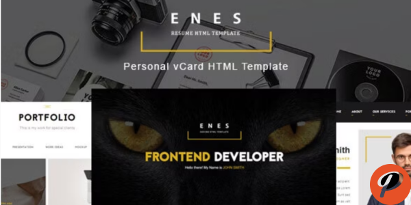 Enes Resume vCard HTML Template