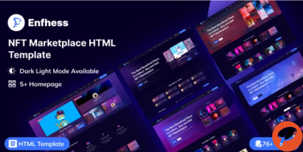 Enfhess NFT Marketplace HTML Template
