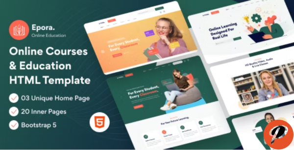 Epora Online Courses Education HTML5 Template