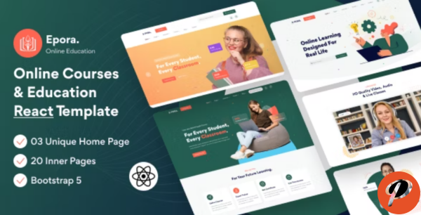 Epora – Online Course and Education React Nextjs Template