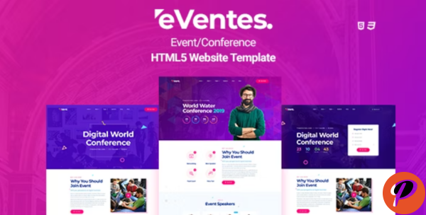 Eventes Conference and Event HTML Template