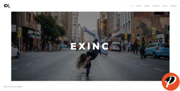 Exinc Creative Personal Portfolio Template