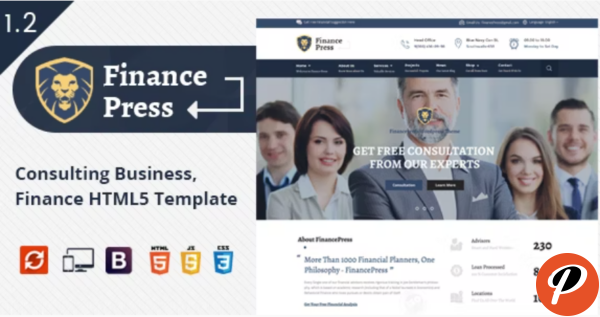 Finance Press Business HTML5 Template