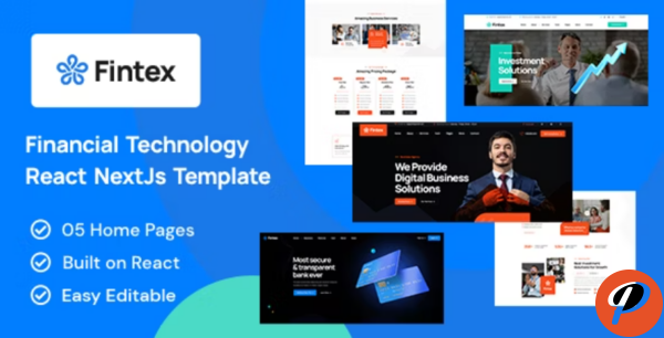 Fintex Consulting Financial React NextJs Template