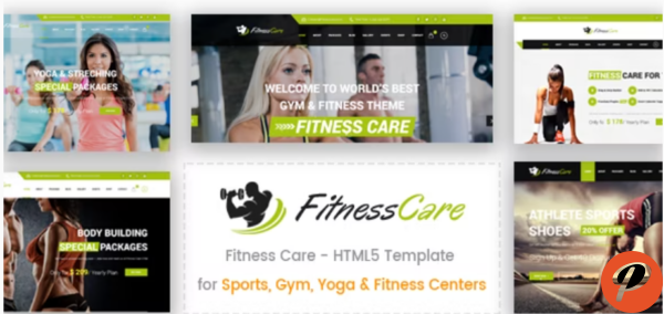 Fitness Care Gym and Sports HTML5 Template