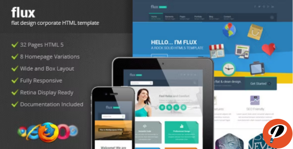 Flux Flat Corporate HTML Template 2