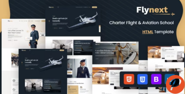 Flynext – Private Airlines Charters HTML Template