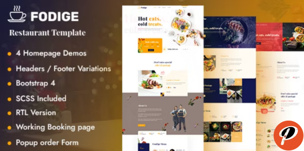 Fodige Restaurant Cafe HTML Template