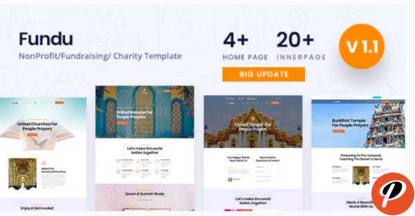 Fundu Multipurpose Nonprofit Church HTML Template