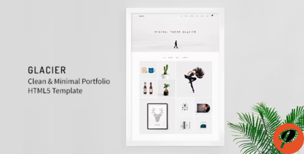 Glacier Clean Minimal Portfolio HTML5 Template