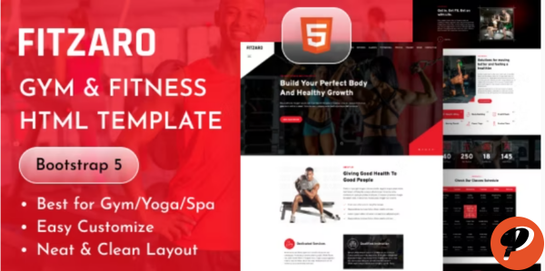 Gym Fitness Yoga Sports Template Fitzaro Studio