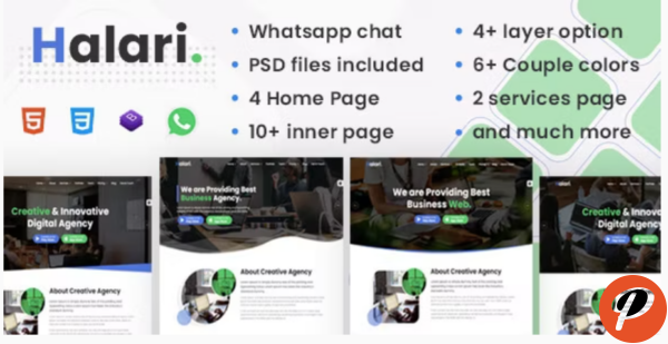 Halari – Agency Template