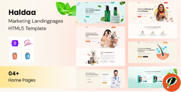 Haldaa Marketing Landing pages HTML5 Template