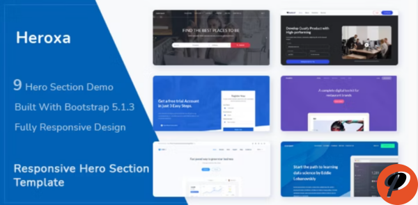 Heroxa Responsive Hero Section Template