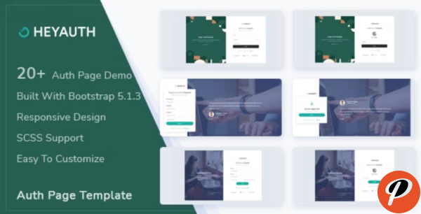 Heyauth Authentication HTML5 Pages Template