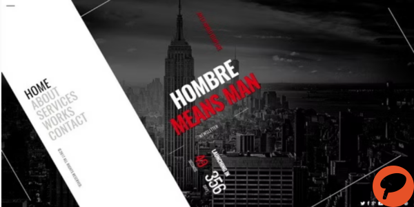 Hombre Responsive Coming Soon Page