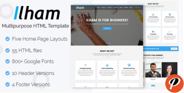 ILHAM Multi purpose HTML Template