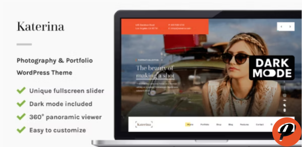 Katerina Photography Portfolio WordPress Theme