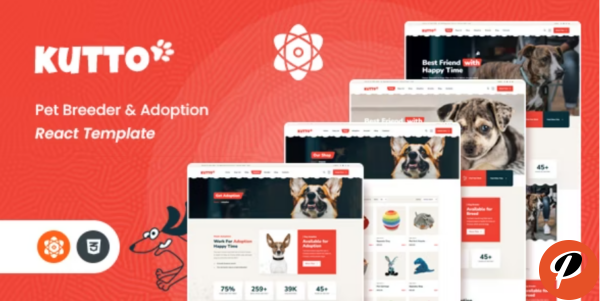 Kutto Pet Breeder Adoption ReactJs Template