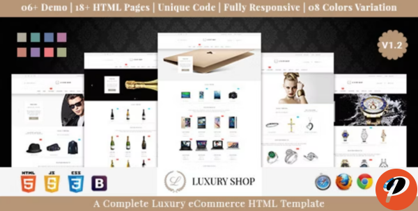 Luxury Shop eCommerce HTML Template