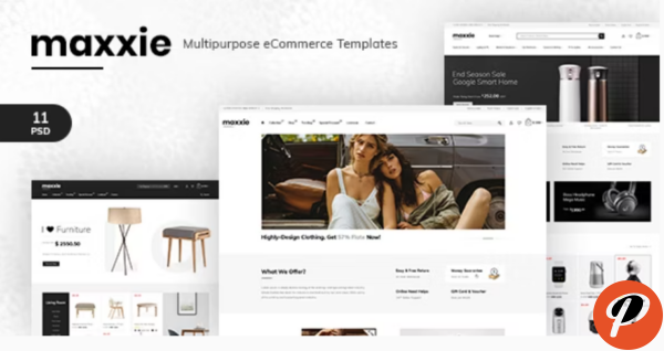 Maxxie Multipurpose eCommerce PSD Template