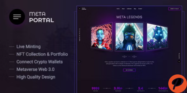 MetaPortal NFT Portfolio and Landing Page