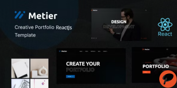 Metier Personal Portfolio React Template