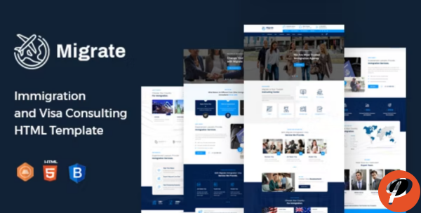 Migrate – Immigration and Visa Consulting HTML Template