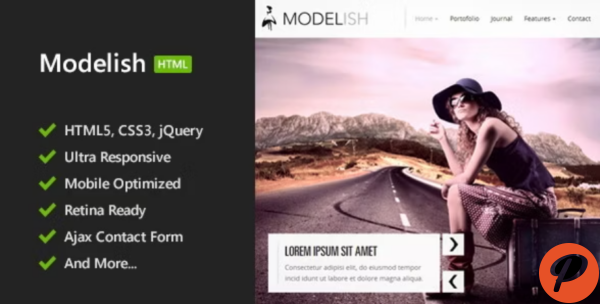 Modelish HTML5 Site Template