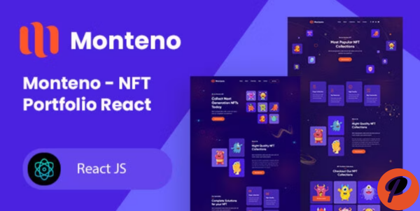 Monteno NFT Portfolio React Template