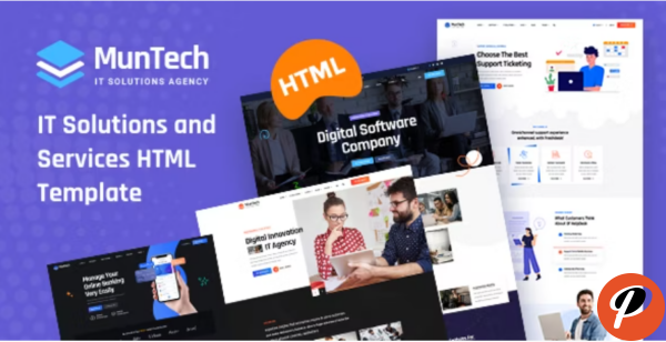 Munteh IT Solutions Services HTML Template