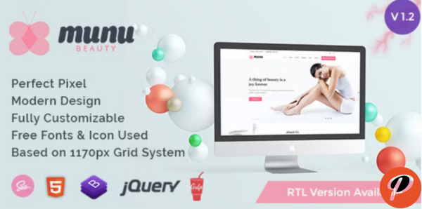 Munu Beauty HTML5 Template RTL