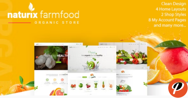 Naturix Organic Fruit Vegetables Store HTML Template with RTL