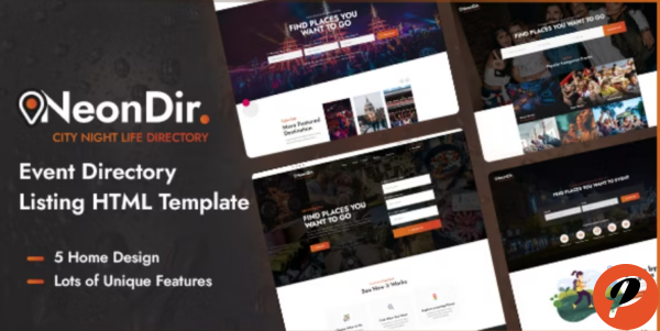 NeonDir Event Directory Listing HTML Template