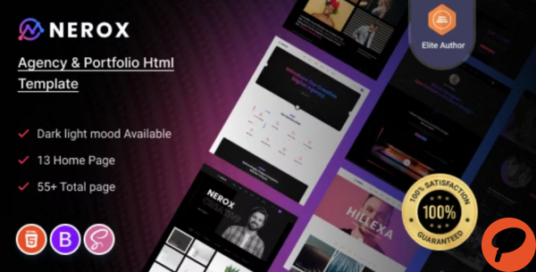 Nerox Agency Portfolio HTML Template