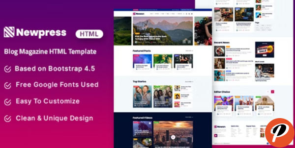 Newpress Blog Magazine HTML Template