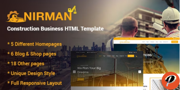 Nirman Construction Business HTML Template