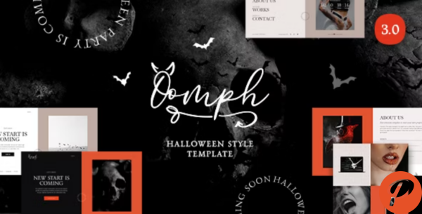 Oomph Halloween Style Coming Soon Landing Page Template