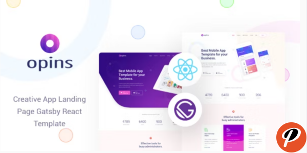 Opins Gatsby React App Landing Page Template